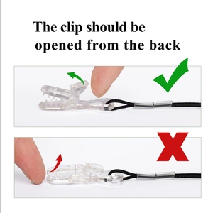 Cordon anti-perte unilatéral BTE avec clip de protection pour aides auditives – Attache de sécurité pour oreilles et aides auditives - Product Image 6