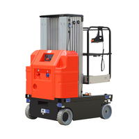 Pillartech Machine de levage latérale manuelle en acier au carbone, empattement 1220 mm, hauteur max. 2,5 m, vitesse 6 m/min, empilable