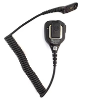 Microphone portable PMMN4065A MOTOROLA avec prise audio 3,5 mm et protection anti-vent pour radios APX4000 APX6000 APX7000