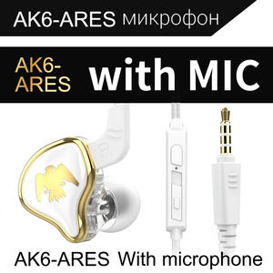 QKZ AK6 <span class=keywords><strong>Ares</strong></span> Auriculares deportivos y auriculares Enchufe de 3,5mm Música con cable con micrófono Auriculares Subwoofer Manos libres para correr - Product Image 6