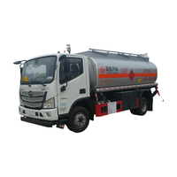 Usine de camions-citernes à huile Futian, camion de ravitaillement mobile de 8 tonnes