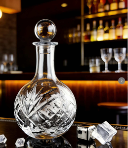 새로운 디자인의 더블린 패턴 맞춤형 빈 크리스탈 유리병 레드 와인 디캔터 비즈니스 선물용 - Product Image 4