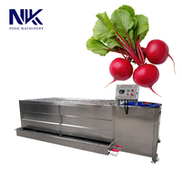 Machine de nettoyage à neuf rouleaux Nakang - Équipement de ligne de production pour le nettoyage et le traitement des légumes-racines