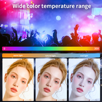 100W RGB 2500K-6500K Full Color RVB LED COB Professional LED Video Light avec 140W Power Supply Handle pour Youtube