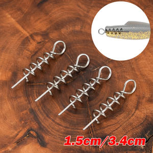 Connecteur à ressort pour leurre souple, mousqueton pivotant anti-accrochage au fond, accessoires <span class=keywords><strong>de</strong></span> pêche en <span class=keywords><strong>mer</strong></span> en <span class=keywords><strong>acier</strong></span> inoxydable - Product Image 2