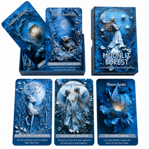 Jeu de cartes Oracle Sorcière personnalisé en gros, 54 cartes, en papier écologique, cartes de tarot, jeu de cartes de guidance spirituelle sur le thème de la nature et de la forêt, OEM ODM - Product Image 3