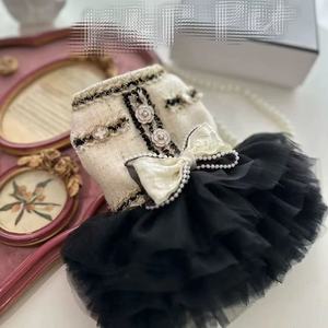 AutumnWinter Nueva moda Falda de lentejuelas Mascotas Perros Gatos Vestido Falda directa de encaje Ropa para mascotas Vestidos para perros - Product Image 3