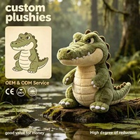 Groothandel Op Maat Gemaakte Grumpy Crocodile Pluche Speelgoed, Hoogwaardig Gevuld Knuffeldier, OEM ODM met CE EN71 Certificering