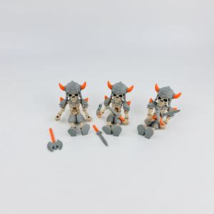 Figuras de acción de guerreros esqueletos con armas, juguete de ciencia ficción de fantasía para niños, modelo impreso en 3D - Product Image 1