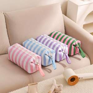 Waterproof Striped Quilted Dryer Storage Travel Large Capacity <b>Dust</b>-Proof Hair Styling Tool Organizer Bag - Product Image 1