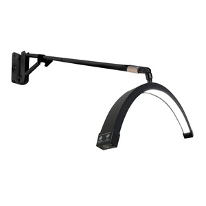 Ventilateur lumineux LED demi-<span class=keywords><strong>lune</strong></span> à commande tactile, montage en surface, moderne, pour la maison, le bureau, éclairage d'appoint, salon de beauté, barbier, cils, ongles, tatouage - Product Image 2