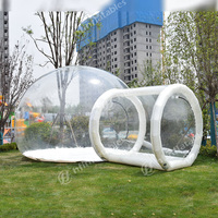 4M Dia PVC tente gonflable événement extérieur gonflable transparent bulle dôme maison pour la publicité