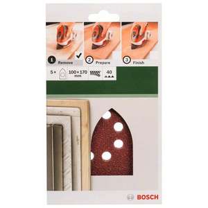 BOSCH - 2609256A76 Jeu de feuilles abrasives avec 8 trous pour multi-ponceuse-EAN 3165140614924 ABRASIVES ABRASIVE PAPERS - Product Image 2