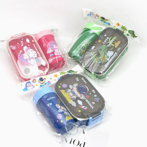 กล่องข้าวขายดี ลายการ์ตูนน่ารัก มีช่องแบ่งอาหาร กล่องอาหารกลางวันสำหรับผู้ใหญ่และเด็ก - Product Image 6