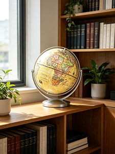 Globo Terráqueo <span class=keywords><strong>de</strong></span> 20 cm, Color Antiguo, PVC, <span class=keywords><strong>Mapa</strong></span> Vintage, Base Giratoria <span class=keywords><strong>de</strong></span> ABS, Escribible y Borrable, Decoración Geográfica <span class=keywords><strong>de</strong></span> Escritorio, Regalo Educativo para Oficina - Product Image 4