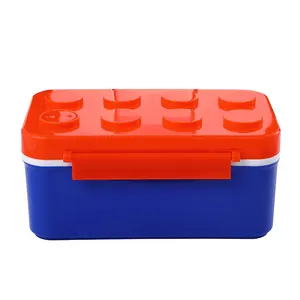 Nieuwe Producten 800Ml Pp Plastic Lunchbox Qute Kids Bento Lunchbox Plastic Lunchbox Voor Kinderen Schoolstudent Bpa Gratis