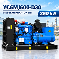 Générateur magnétique chinois Yuchai 360 kW, générateur à aimants permanents 360 kW avec moteur modèle YC6MJ600-D30