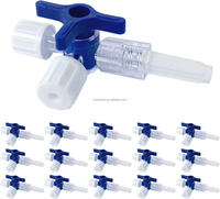 Llave de paso desechable de tres vías con tubo de extensión para infusión IV y catéteres Instrumentos quirúrgicos para perros