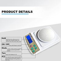 Balance de précision numérique LCD 0,01g avec pare-vent et chargeur, personnalisable OEM