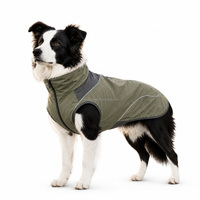 Veste pour chien imperméable, chaude et coupe-vent, pour chiens de taille moyenne et grande, pour les promenades hivernales, col haut, confortable