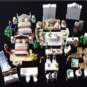 यूजी लघु यूरोपीय फर्नीचर किट एब्स प्लास्टिक विला आधुनिक डिजाइन 3 डी मॉडल 1:25/1:20 पैमाने - Product Image 3