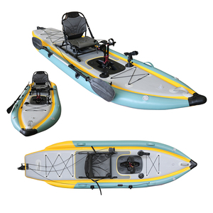 <span class=keywords><strong>Kayak</strong></span> de Pesca Inflable Plegable de PVC con Pedales, 3.6m, para Ríos y Pesca en el <span class=keywords><strong>Mar</strong></span>, Capacidad para 1 Persona, Ecológico - Product Image 4