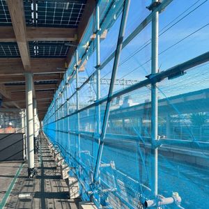 Blue 100% HDPE Fire Resistant <strong>Safety</strong> <strong>Net</strong> <strong>Scaffolding</strong> <strong>Safety</strong> <strong>Net</strong> For Cover <strong>Scaffolding</strong> And Protects Roll - Product Image 5