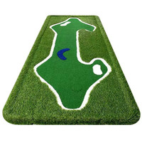 Tapis de putting pour mini-golf 9 trous, gazon artificiel pour améliorer les compétences de golf, tapis de putting intérieur/extérieur