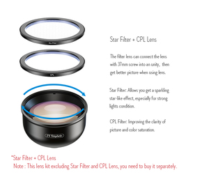 2X Tele ống kính chân dung 4K HD không có biến dạng mờ nền Clip Kit cho điện thoại thông minh máy ảnh ống kính nhiếp ảnh APL-HB2XT - Product Image 2