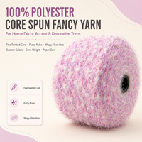 Soft Pastel Fluffy Feather Yarn Fancy Novelty Yarn for Sweater Scarf Hat Cushion Blanket Vase Collar Home Accent