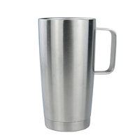 Heißer Verkauf: Großhandel 20oz Isolierte Vakuum-Edelstahl-Reisebecher mit Griff, Auslaufsicherer Thermobecher für Bier und Kaffee