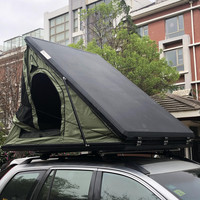 2023 nouveauté Triangle aluminium coque dure toit tente étanche SUV voiture toit Camping tente automatique construire échelle