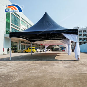 Tente à cadre en aluminium 20x20ft Easy up High Peak avec couverture de toit rouge noir blanc pour la <span class=keywords><strong>location</strong></span> d'événements au Ghana - Product Image 5