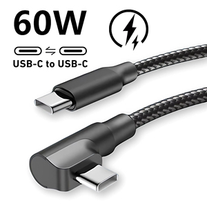 90 °   Cable de Carga Rápida USB C Tipo C para iPhone 17 16 15 <span class=keywords><strong>Pro</strong></span> Max Samsung S25 S24 Xiaomi Redmi <span class=keywords><strong>POCO</strong></span> OnePlus Oppo Vivo - Product Image 1