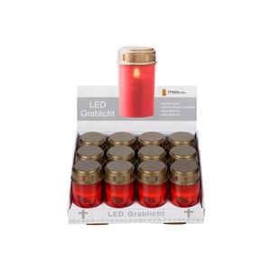 Metallwarenfabrik Moll MOLL LED-Grablicht batteriebetrieben (nicht enthalten) rot - Product Image 1