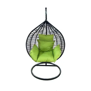 Hot Sales Groothandel Outdoor Garden Hotels Lounge Ronde Rotan Opknoping Ei Swing Stoel