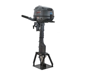 Moteur hors-bord à essence 6HP 4 temps refroidi par eau, démarrage manuel, commande par manette pour bateau de pêche - Product Image 4