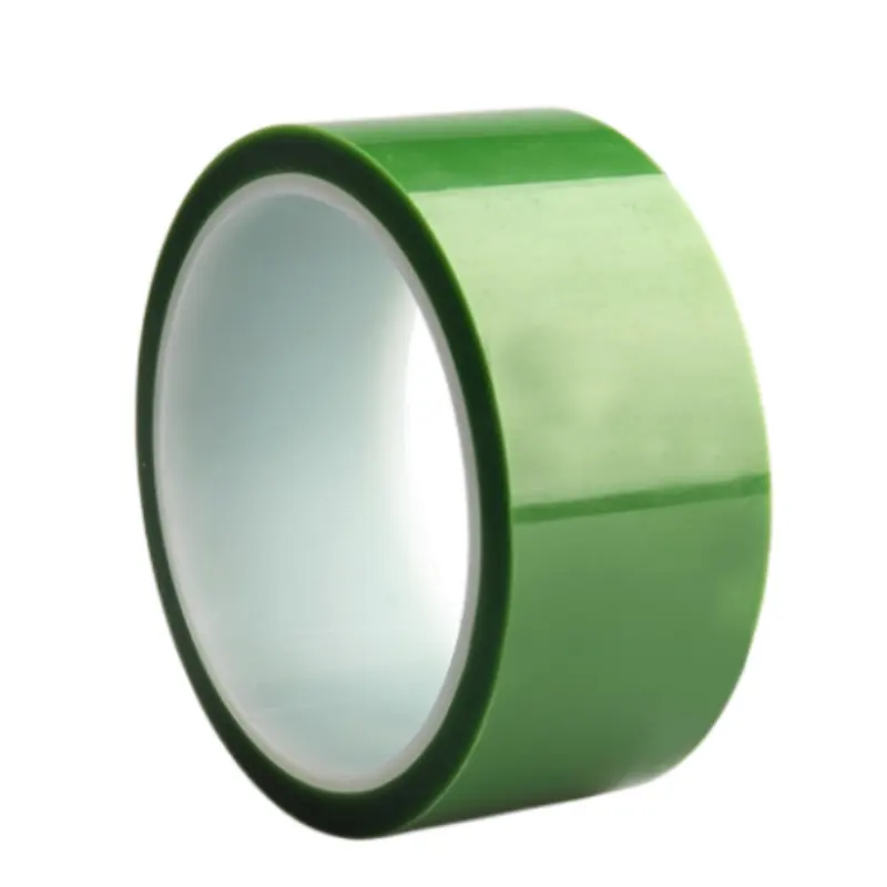Op Maat Gemaakte Hoge Temperatuur Tape Siliconen Vlamvertragende Groene Polyester Pet Tape
