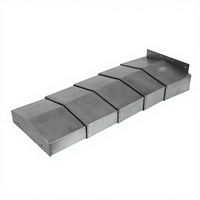 Couverture soufflet télescopique flexible en acier inoxydable avec protection contre l'eau, la poussière et l'huile, dimensions personnalisables pour machine CNC