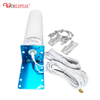 Antenne Canon 4G LTE SMA Mâle avec Adaptateur TS9 800-2700MHz Antenne Extérieure à Gain Élevé pour Routeur
