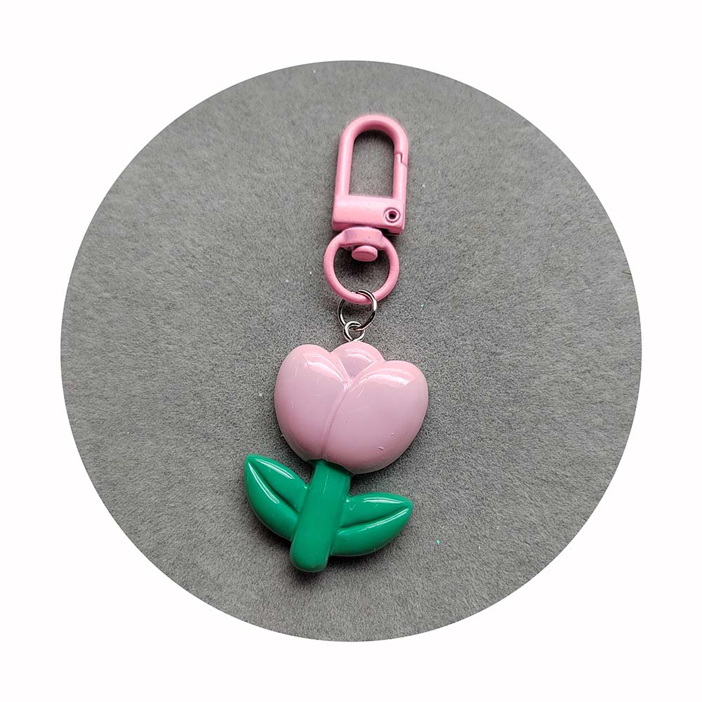 チューリップキーホルダー Tulip stuffed toy keychain / red / Haruna Sudo
