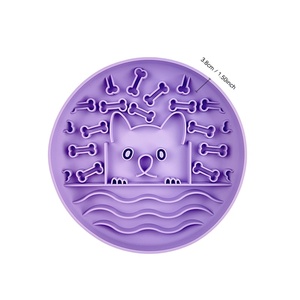 Silicone Dog <b>Slow</b> <b>Feeder</b> Bowl Anti Slip <b>Puppy</b> Feeding Plate Portable Puzzle Eating Pet Dish Durable Bpa Free Food Grade Design - Product Image 2