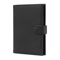 Portefeuille de voyage personnalisé en cuir PU avec fermeture à bouton pour hommes et femmes