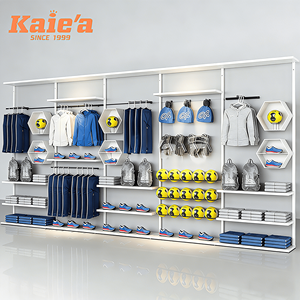 Support d'affichage en métal personnalisé, étagère de magasin de détail double face pour vêtements, étagères de supermarché légères pour la vente au détail - Product Image 1