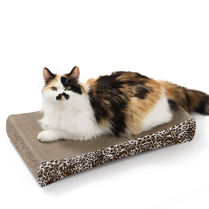 Dekoratif berkelanjutan <span class=keywords><strong>Flat</strong></span> Kitty <span class=keywords><strong>Cat</strong></span> pelindung furnitur tikar kertas kucing gores <span class=keywords><strong>Post</strong></span> dengan klip pintu penggaruk hewan peliharaan untuk kucing - Product Image 1