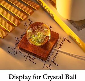 Lampada Sfera di Cristallo 3D Sistema Solare, <span class=keywords><strong>Pianeti</strong></span> Luminosi, Luce Decorativa per Casa con Base in Legno, Altri Prodotti Artigianali in Cristallo - Product Image 1