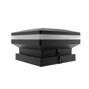 Le chapeau de poteau solaire allume les lumières actionnées solaires blanches/noires de barrière pour le dock <span class=keywords><strong>2</strong></span> couleurs imperméables, 4x4/3x3 poteau en bois/aluminium/vinyle - Product Image 2