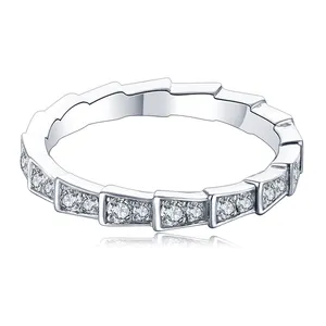 廉价硅石结婚套装S925珠宝集群硅石戒指钻石宝石戒指女