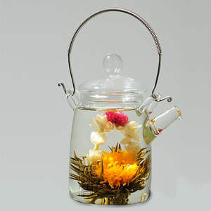 جميلة زهرة يدوية الصنع الشاي الذهبي سبيكة ، تزهر الشاي - Product Image 5