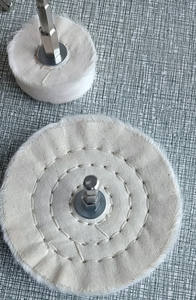 Tampons de polissage en coton extra épais, taille personnalisée pour meuleuse d'angle avec trou d'arbre de 1/2 pouce, OEM pour le polissage du métal, des bijoux - Product Image 5